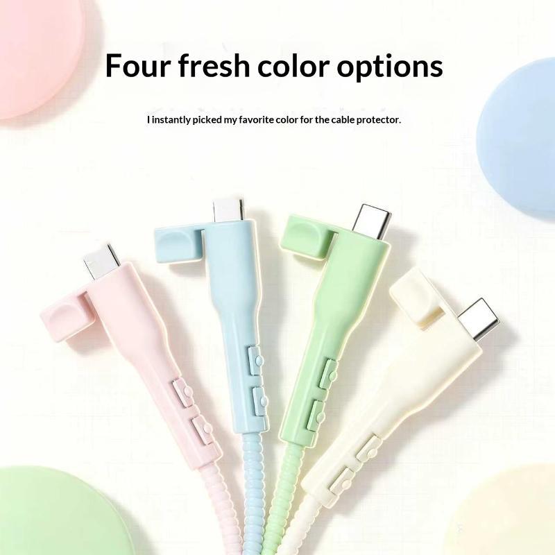 10Pcs Usb-C Cable Protectors, Anti-Break Sheaths Suitable For Smartphones, Tablets, Compatible With Usb-C Data Cables.
