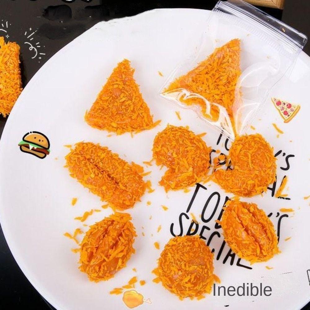 Bread Crumbs Squeeze Hamburger Toy Slow Rebound Cute Food Pinch Toy Fried Food Pinch Toy Kids
