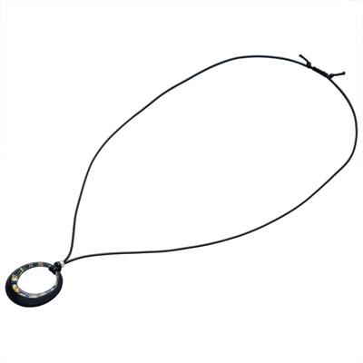 Porta Óculos de Sol de Pérola em Poliéster, Porta Óculos, Anel, Colar, Feminino, Resina, Antiderrapante, Branco, MHL-36