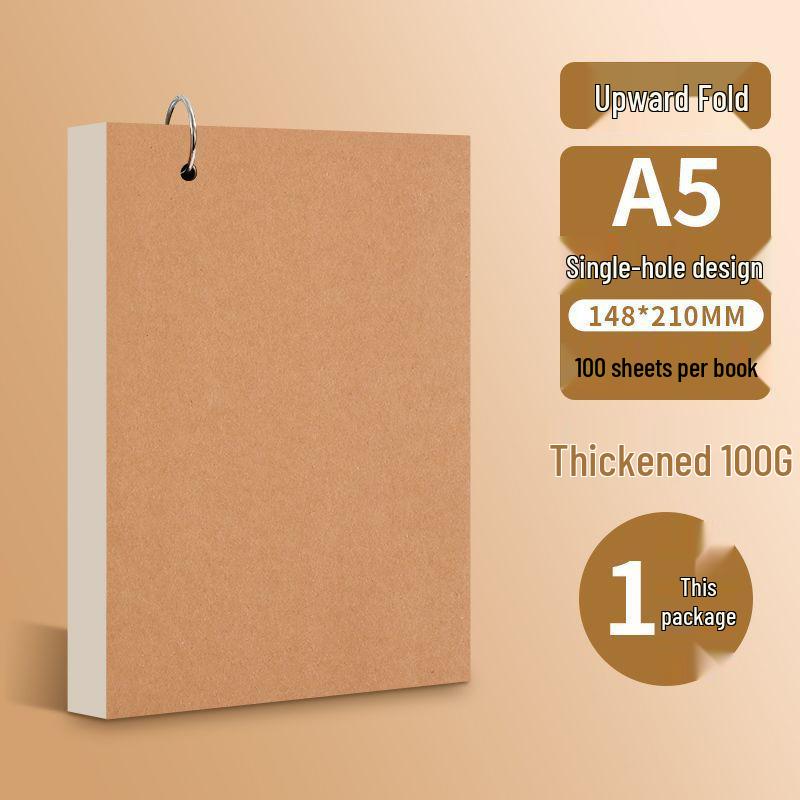 Portable A4 Ring Binder, A6 Detachable Drawing Book, and A5 Tear-off Sketchbook Set.