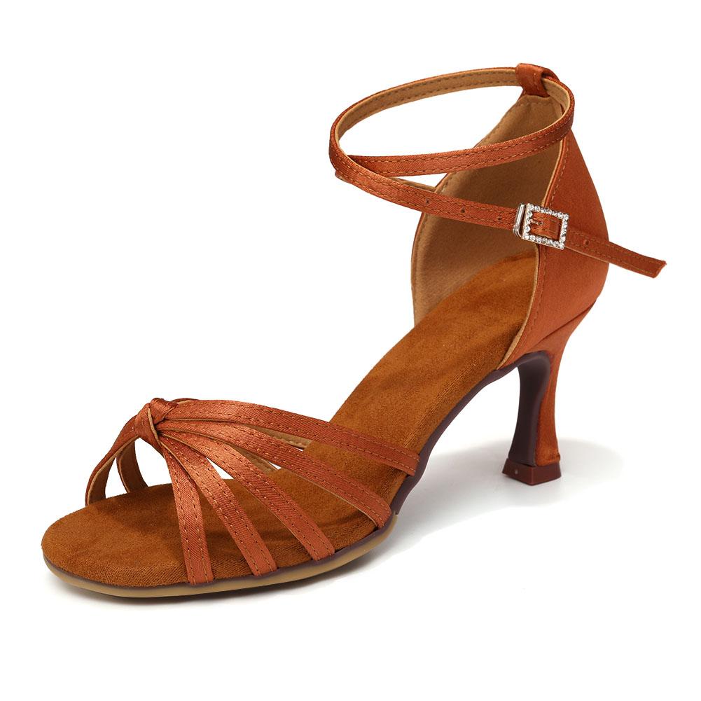 Damen Mädchen Latein Tanzschuhe Ballsaal Tango Salsa Party Schuhe für Damen High Heel 7CM