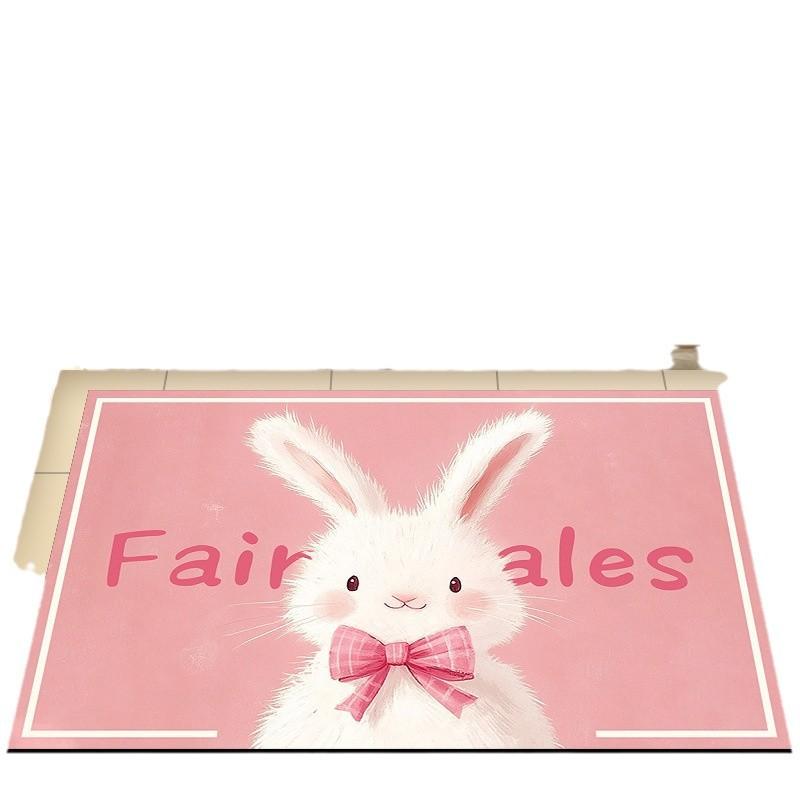 Cartoon Tier Badezimmermatte Rutschfeste Schnelltrocknende Matte Haushaltstoilettenteppich Saugfähige Matte für Badezimmertür