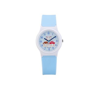 Zegarek analogowy Q&Q Disney TSUMTSUM, Wodoodporny 10 ATM, Pasek uretanowy, V06A-508VK, Dziewczęcy niebieski