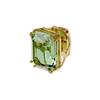 Millenia Clip-On Gold Plated Earrings Green Women Earrings 5598358