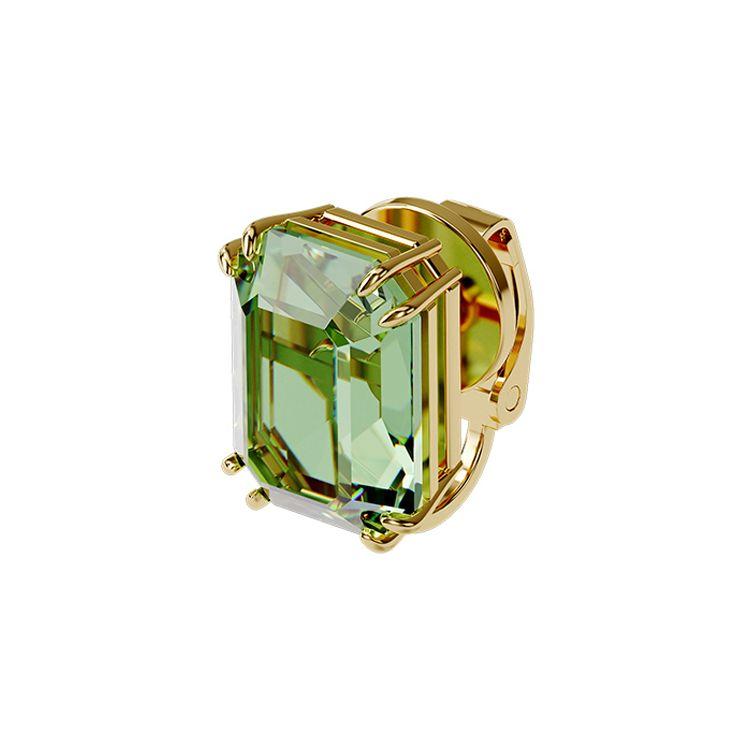 Swarovski Millenia Clip-On Gold Plated Earrings Green Women earrings 5598358 Box (Random Color)