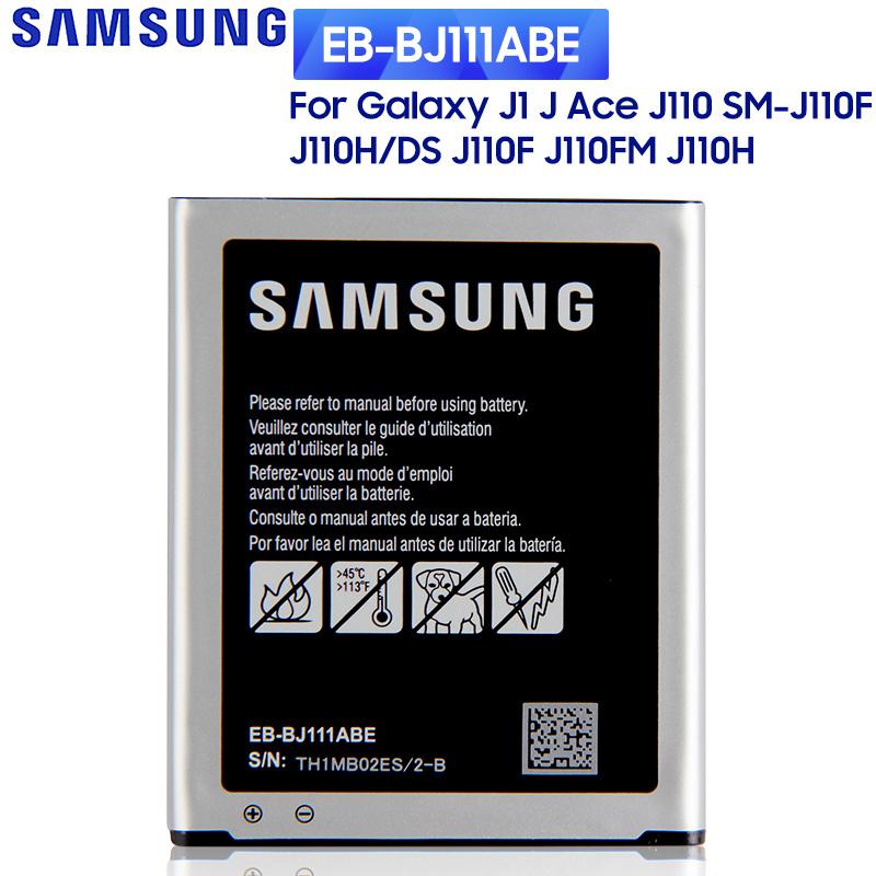 

Оригинальный сменный аккумулятор EB-BJ111ABE для Samsung Galaxy J1 J Ace J110 SM-J110F J110H J110FM 1800 мАч