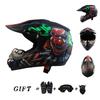 Motorcycle helmet for teenagers off-road helmet downhill AM DH motorcycle street off-road three-piece set with gifts