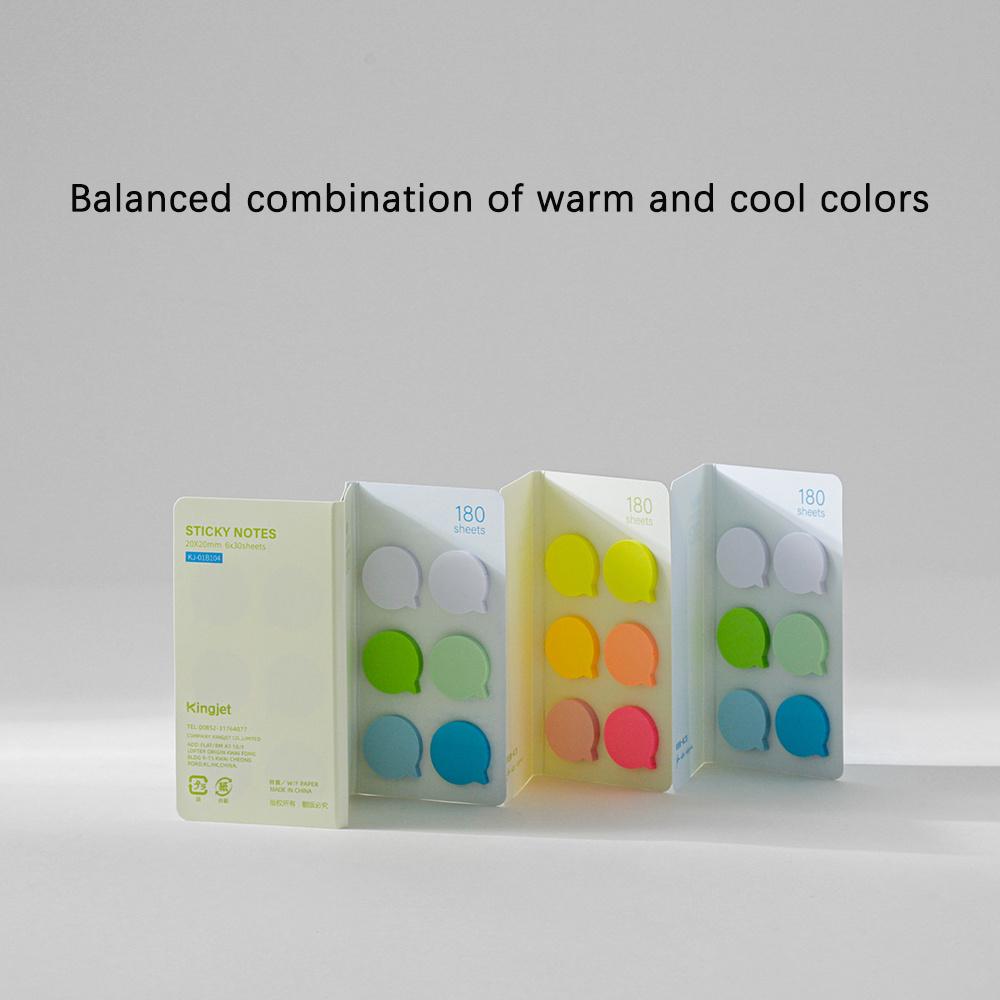 

2 Packs Circular Bubble Convenience Sticker DIY Ledger Classification Tags Reading Notes Index Sticker
