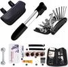 Kit de réparation de vélo, outil multifonction, pompe, rustines, étui 33-en-1, sacoche de cadre