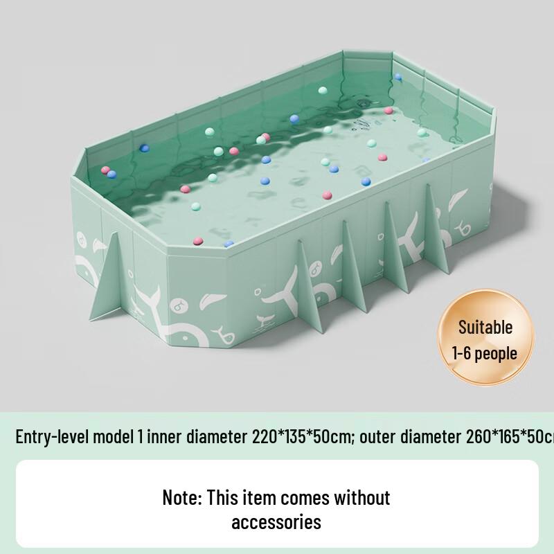 Blue Little Fish Large Foldable Outdoor Family Swimming Pool
