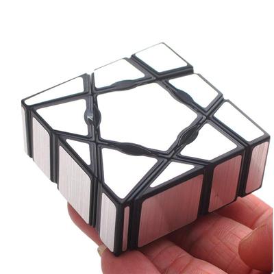 Yj Geschwindigkeit 1x3x3 Spiegel Zauberwürfel Fünf-Sterne-Puzzle Silber / Gold Spiel Lernen Lernspielzeug für C