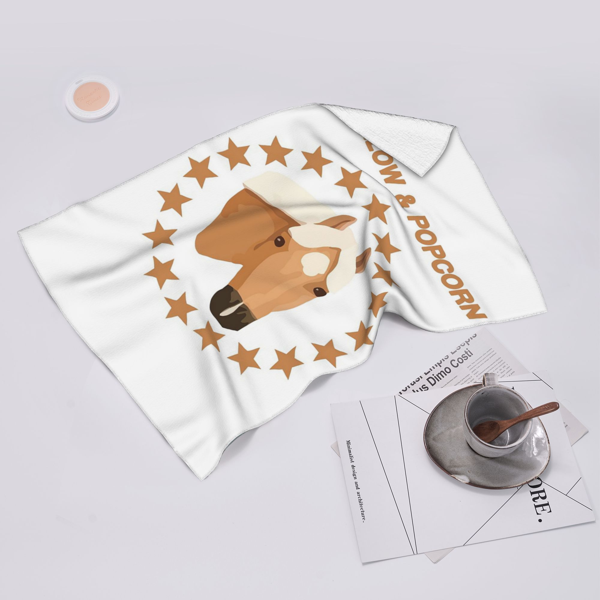 Lang Pattong White Harlow And Popcorn Merch Popcorn The Pony 1 Soft Face Towel Quick Dry Pool Bath Cotton Towels Absorbent