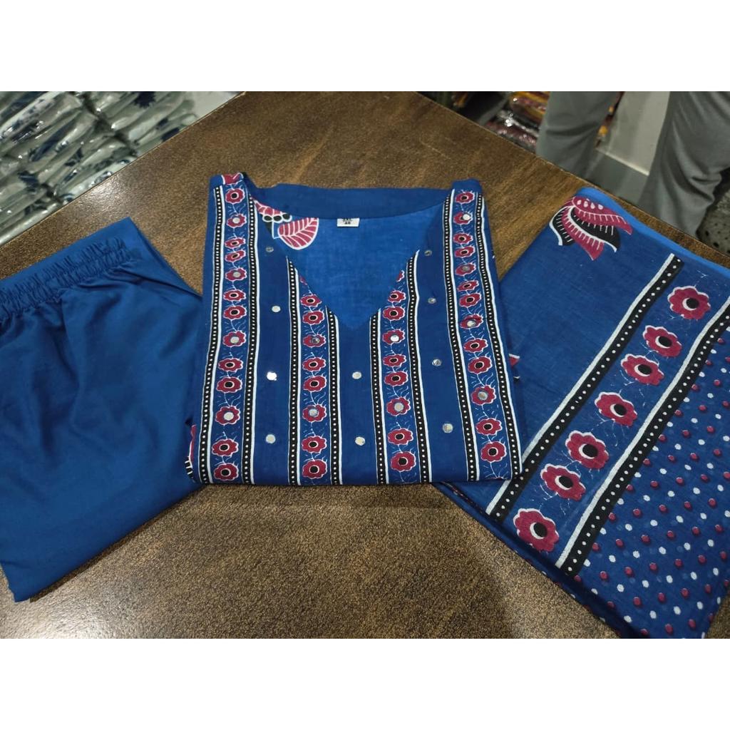 Pakistani Designer Ethnic Kurta Pant Dupatta Set Bollywood Party Wear Top Kurti