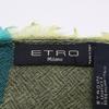 ETRO [Good Condition] Paisley Silk Blend Large Size stole Purple x greenUsed
