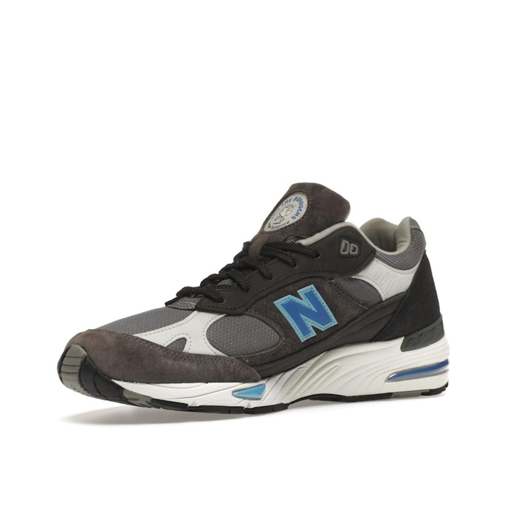 Run The Boroughs x New Balance 991 Hecho en Inglaterra Zapatillas para Hombre Maratón de Londres Gris Negro Azul M991LM