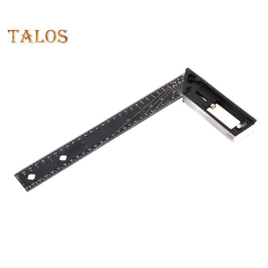 Woodworking Square Ruler High Precise Anti-drop Design Wide Application Multi-Function Angle Precision Square Woodworking Ruler