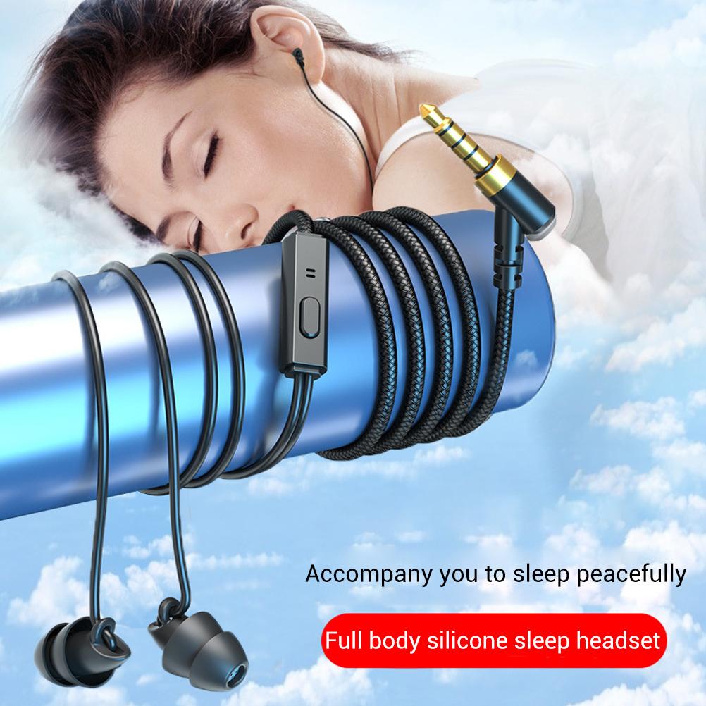 (ZH) New Double Layer Silicone Noise Isolating Sleep Earphones, Sports Earbuds, Wired In Ear Type, No Ear Pressure,