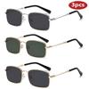 1/3pcs Square Metal Sunglasses UV400 Protection Fashion Men Women Outdoor Sports Luxury Design Eyewear