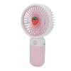 Handheld Fan Cartoon Strawberry Look USB Charging Portable Rechargeable Fan Portable with Lanyard fo