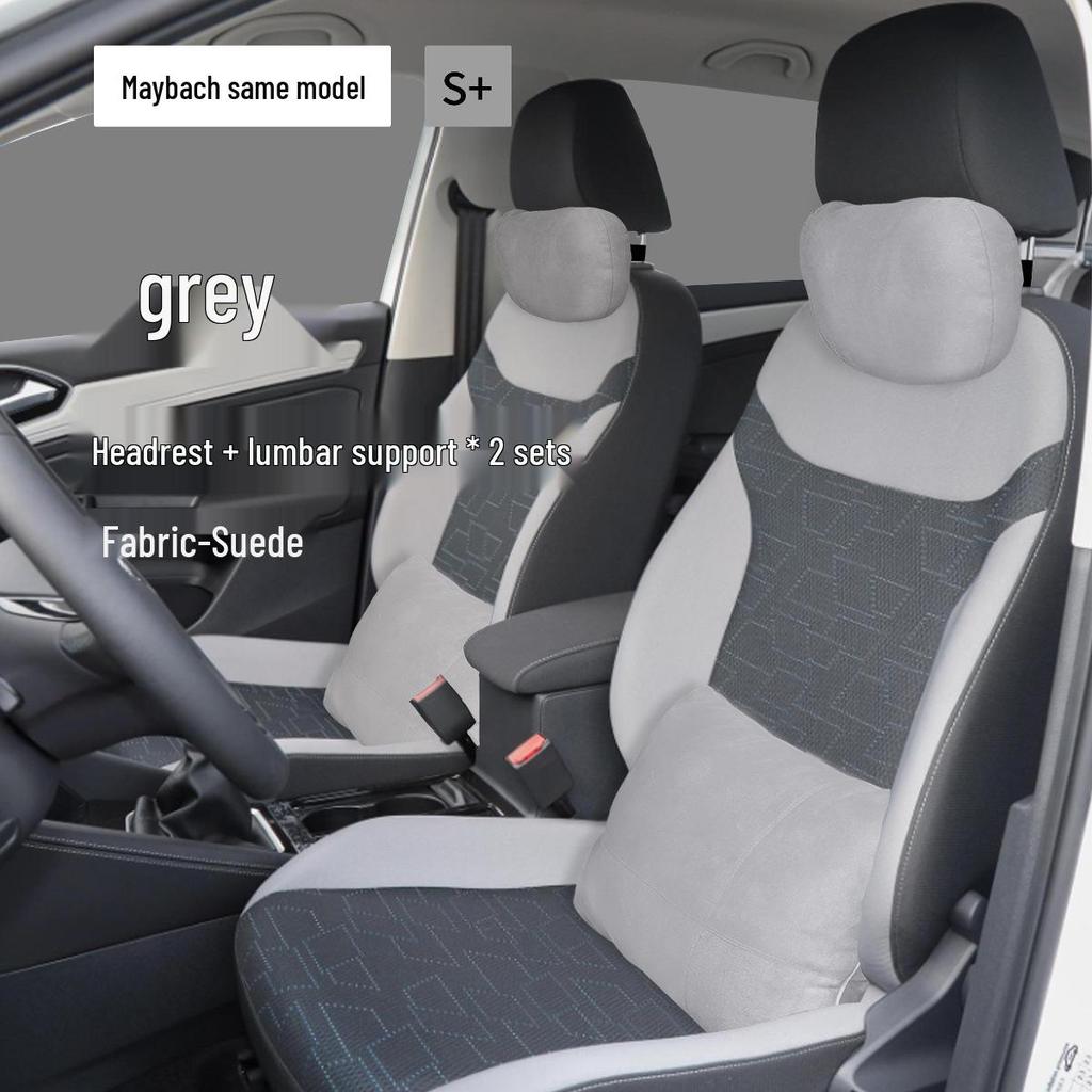 Jetta VS5 Headrest & Lumbar Support Pillow Set for Car Interior