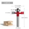 Professioneller T-Nut-Fräser mit Rollenführungssystem für Holzbearbeitungsmaschinen und manuelle Holzschnitzerei