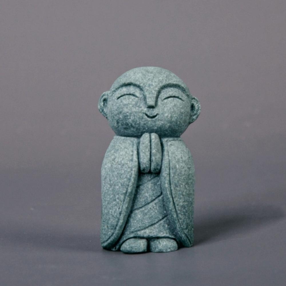 Creative Japanese Miniature Buddha Statue Exquisite Durable Buddha Sculpture Ksitigarbha Buddha Figurine Table Decor