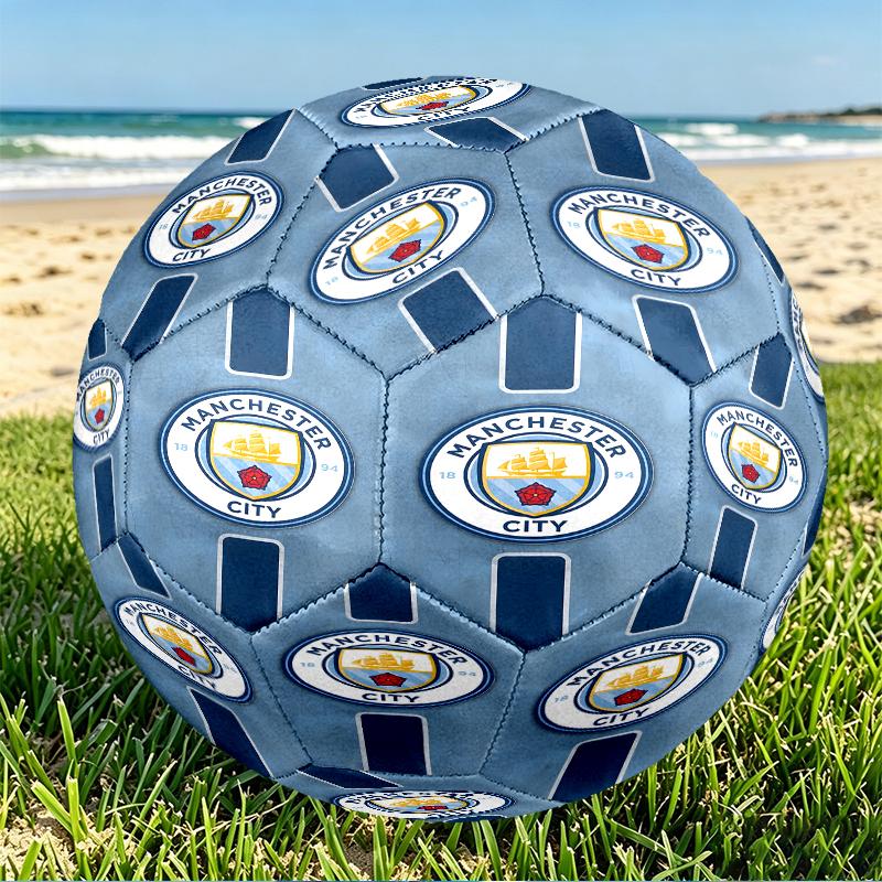 Manchester Football FC Druck Größe 5 Fußball, PU Abriebfester Fußball für Spieltraining und tägliches Üben, Geburtstagsgeschenk für Fußballfans