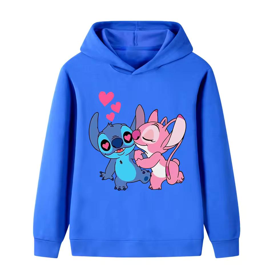 Dětská podzimní a zimní ležérní pohodlná mikina Chlapci Dívky Kreslený roztomilý potisk Módní teplá mikina