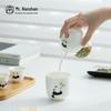 Panda Bamboo Hand-Painted Ceramic Travel Tea Set