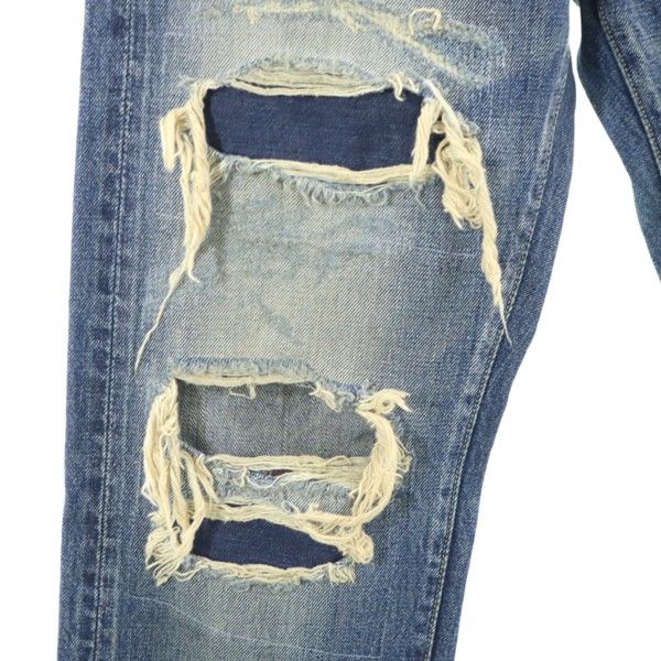 Unused Johnbull HW Jeans Straight Denim Pants S Jeans Distressed Selvedge Men's Used