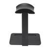 Headphone Stand Universal Wood Aluminum Alloy Space Saving Anti Slip Desktop Holder for Music Gaming Headset