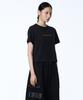 71TO96 Lettering Crop T-Shirt (Black)