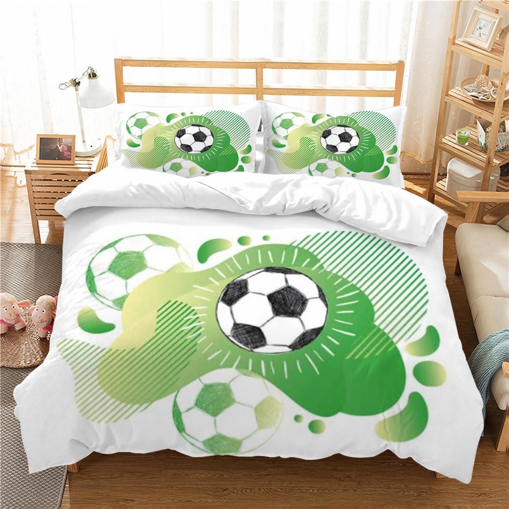 Football 3D Print Bedding Cover Set Luxury Home Bedclothes Unique Design Bedding Covers Comforter Bedding Suit