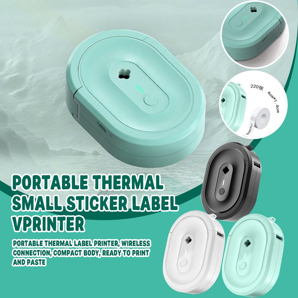 Label Maker With Tape, N12 Portable Bluetooth Label , Wireless Label Maker, Thermal Stickers With Multiple Templates For Home, Kitchen, School