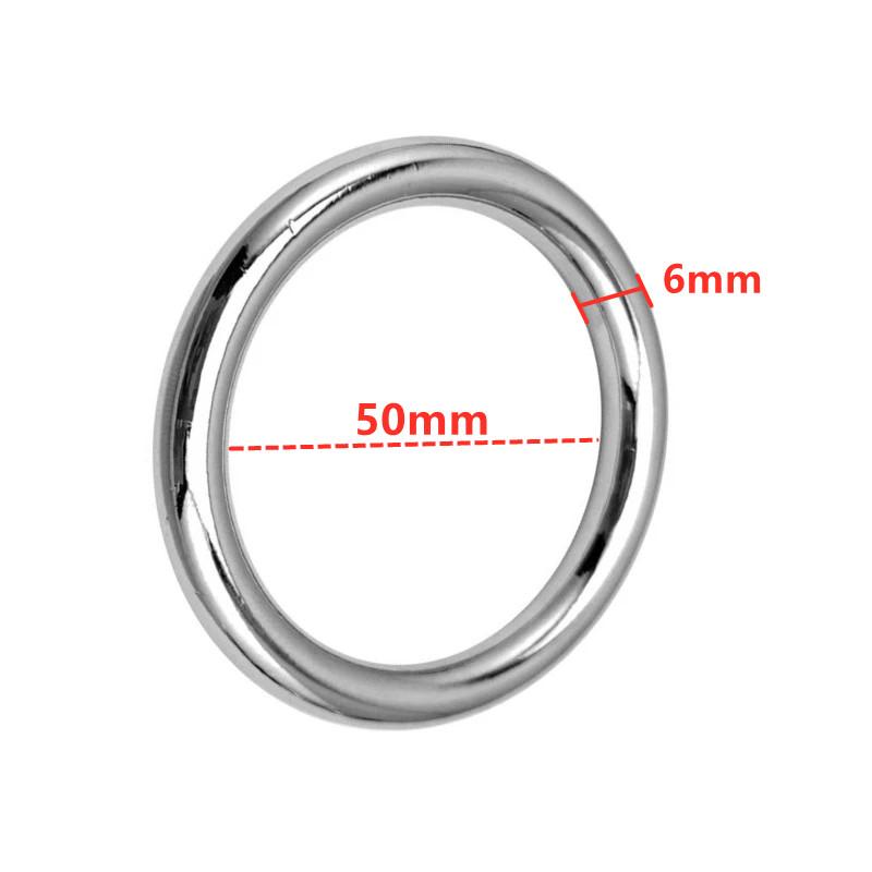 Small Large Male Ball Scrotum Stretcher Metal Penis Lock Cock Ring Bondage Restraint Delay Ejaculation BDSM Sex Toy for Man
