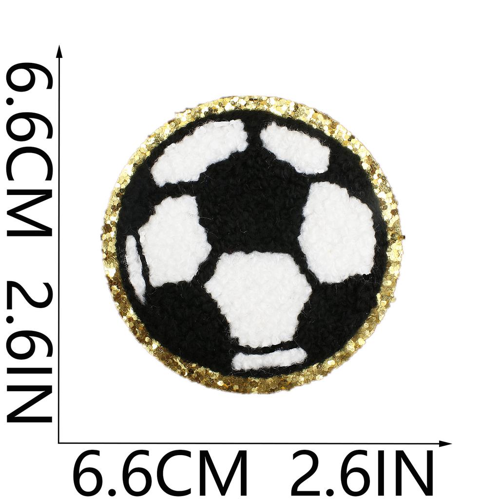Chenier Football Embroidery Cloth Sticker Children'S Bag Decoration Towel Embroidery Volleyball Patch Sticker Computer Embroidery Stamp Ironing