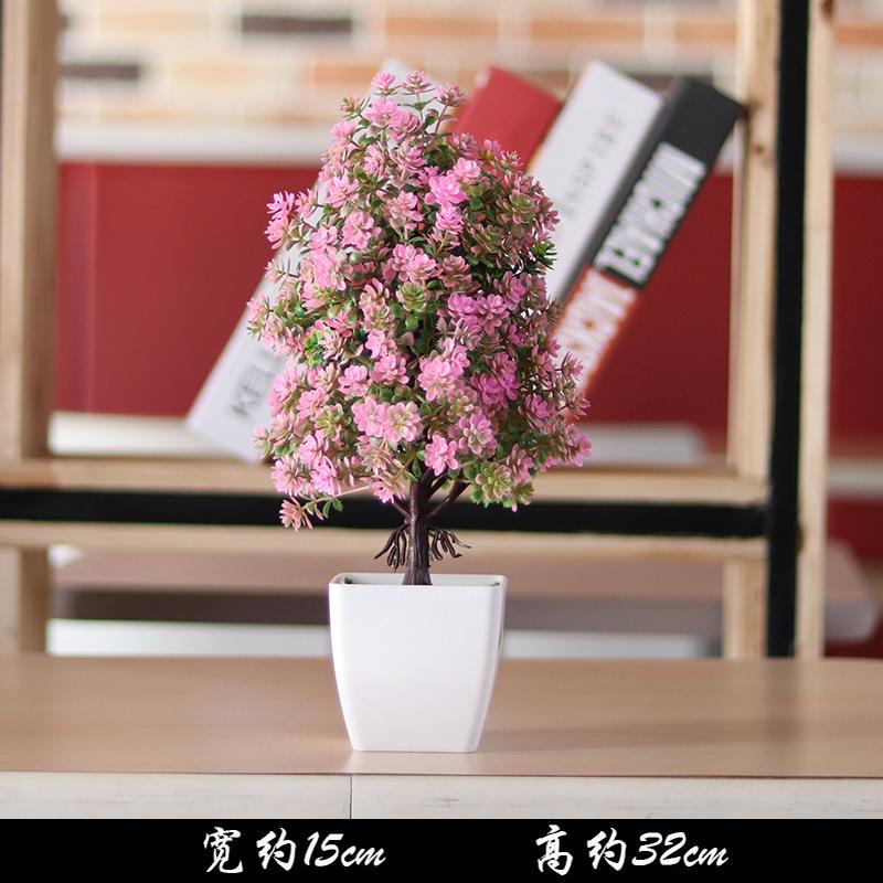 NEW Artificial Plants Bonsai Small Tree Pot Plants Fake Flowers Potted Ornaments for Home Decoration Hotel Garden Office Decor