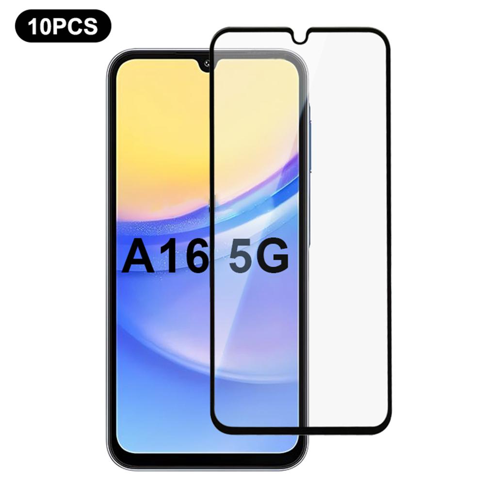 

10Pcs For Samsung Galaxy A16 5G/A16 4G Screen Protector Silk Printing Edge Full Glue Complete Covering Type A