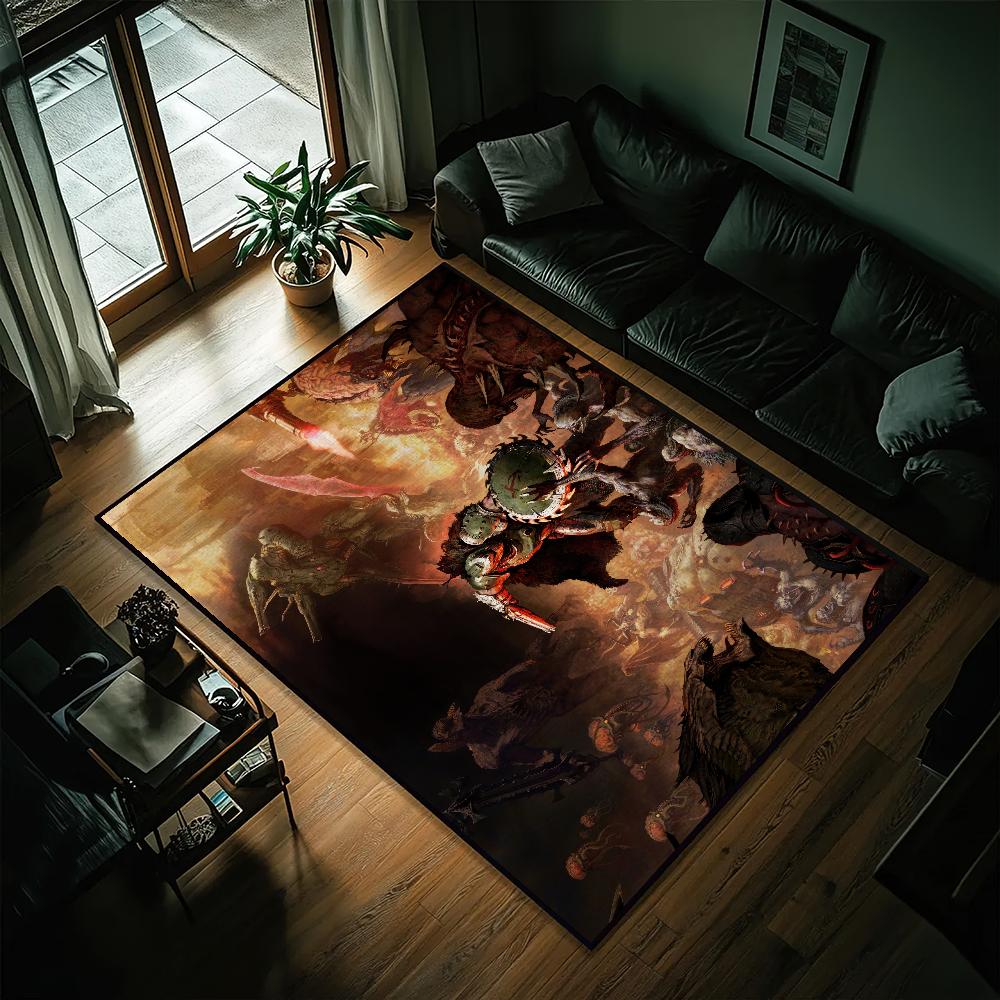 Game DOOMS The Dark Ages Small Carpet Bedside Kitchen Bath Living Home House Bedroom Floor Mat Doormat Rug Decoration