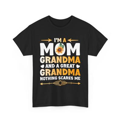 I'm A Mom Grandma and Great T Shirt Mother's Day Granny Sunflower