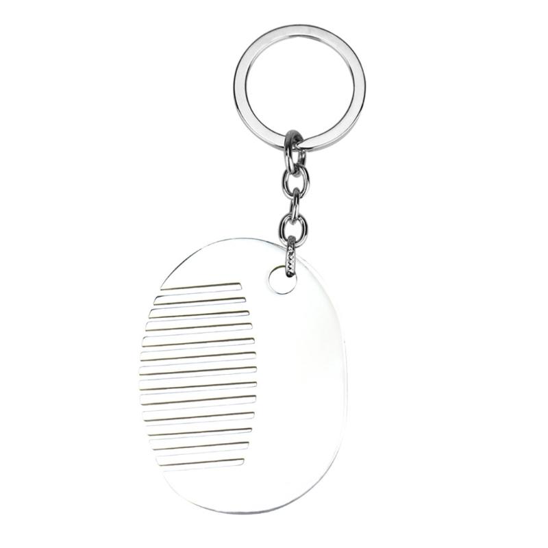 Hip Hop Style Keyring Titaniums Comb Pendant Keychain Edgy  Hair Styling Accessory for Fashion Women and Trendsetters