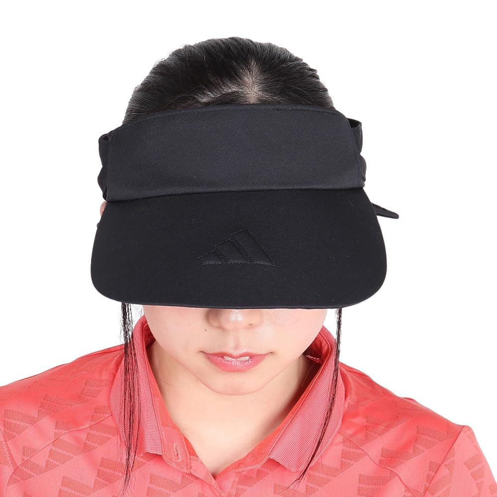 Adidas Golf Golf Visor, Three Stripes Ribbon Visor, Women's, Black