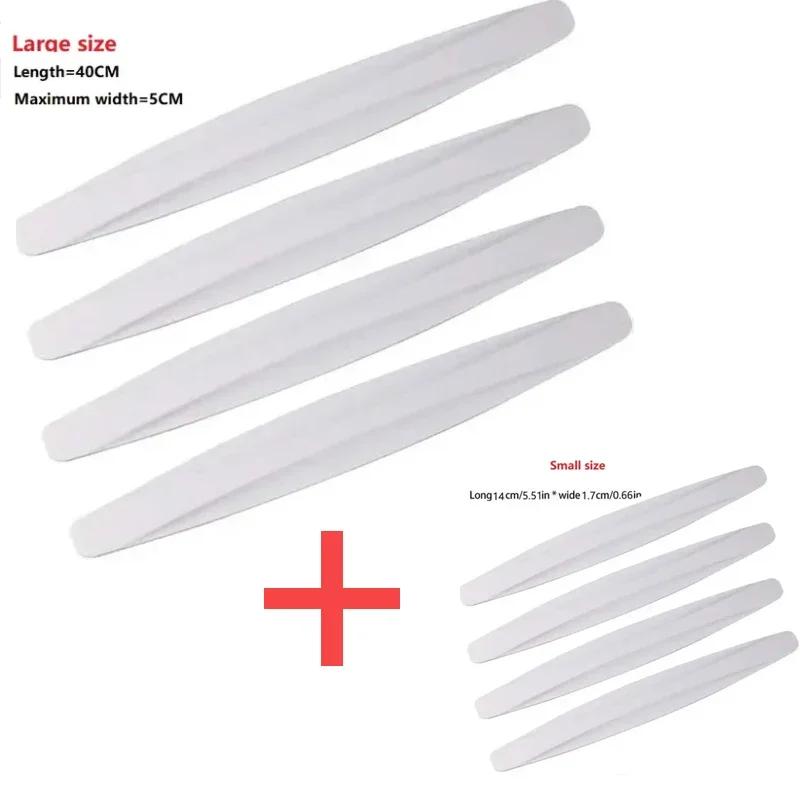 8Pcs Large/Small Size Car Bumper Protector Strip Guard Corner Protection Strips Scratch Protector Crash Blade Anti-Collision