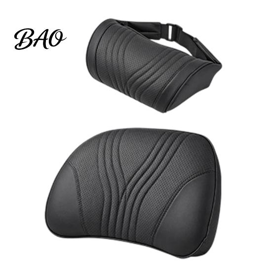 Car Neck Support Pillow Headrest for Support, Memory Foam with Supportive Adjustable Strap, Universal Ergonomic Lumbar Cushion Auto Truck SUV Rest