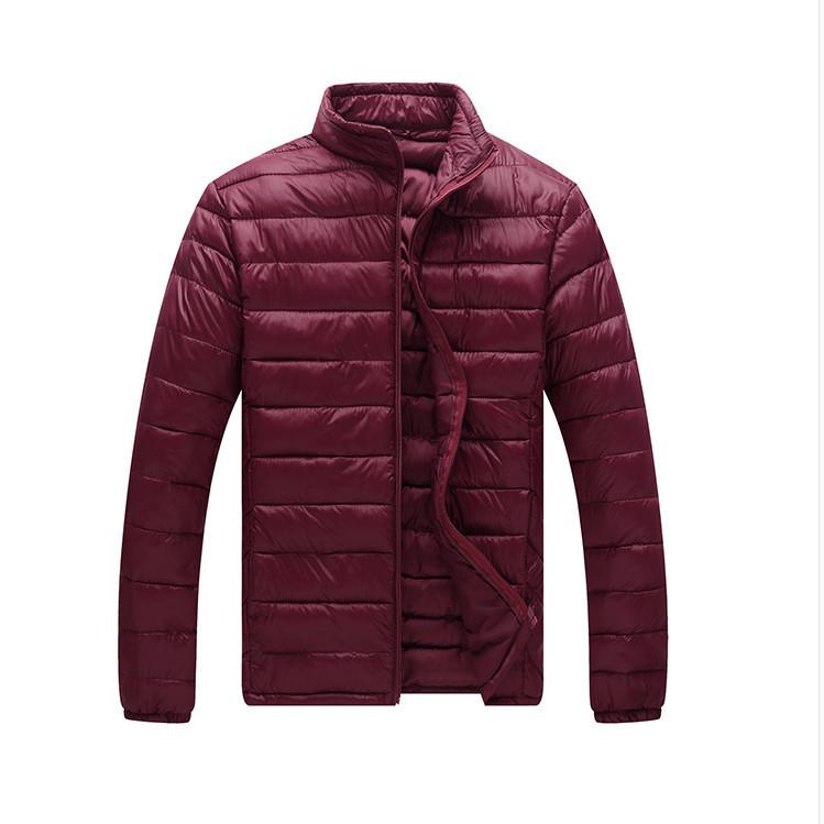Silná teplá zimní pánská bavlněná bunda pro volný čas Slim Fit Parka Coat