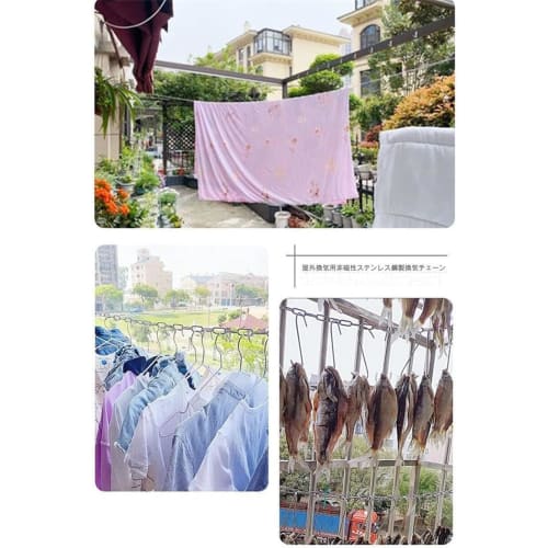 Yinxiufa Stainless Steel Link Chain, Fixed Chain, Rust-Resistant, 304 Stainless Steel, Multi-Functional, for Home Use, Pet Protection, Theft Preventio