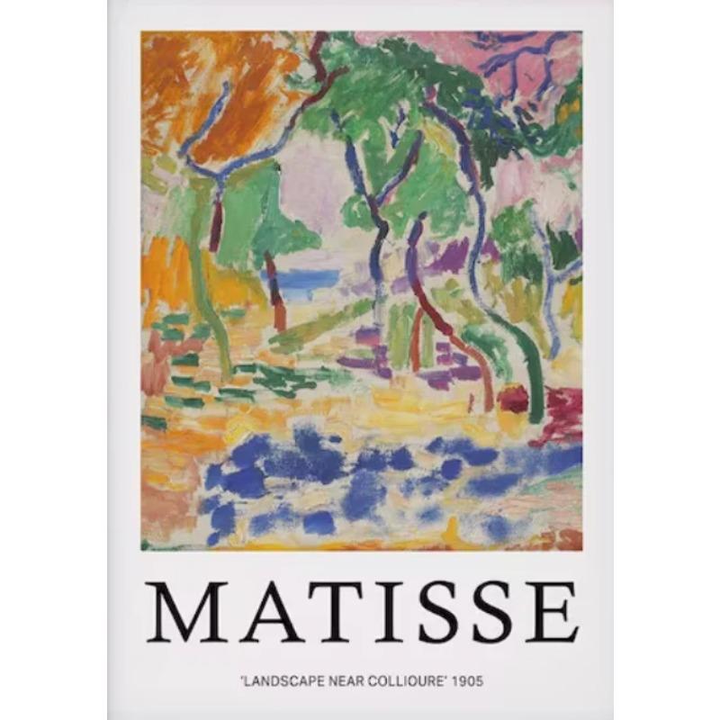 Henri Matisse Poster Vintage Wall Art Canvas Painting Nordic Abstract Landscape Paintings and Prints for Living Room Home Decor
