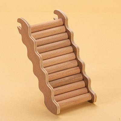 Kletterbrücke für Hamster, Holztreppen-Zubehör Kleintiere