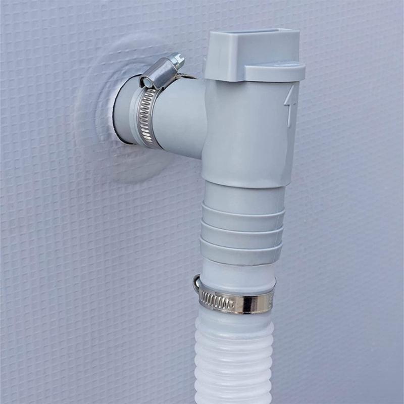 Adaptor pentru filtru de piscină PVC Pornit/Oprit Piston Adaptor pentru furtun pentru piscină