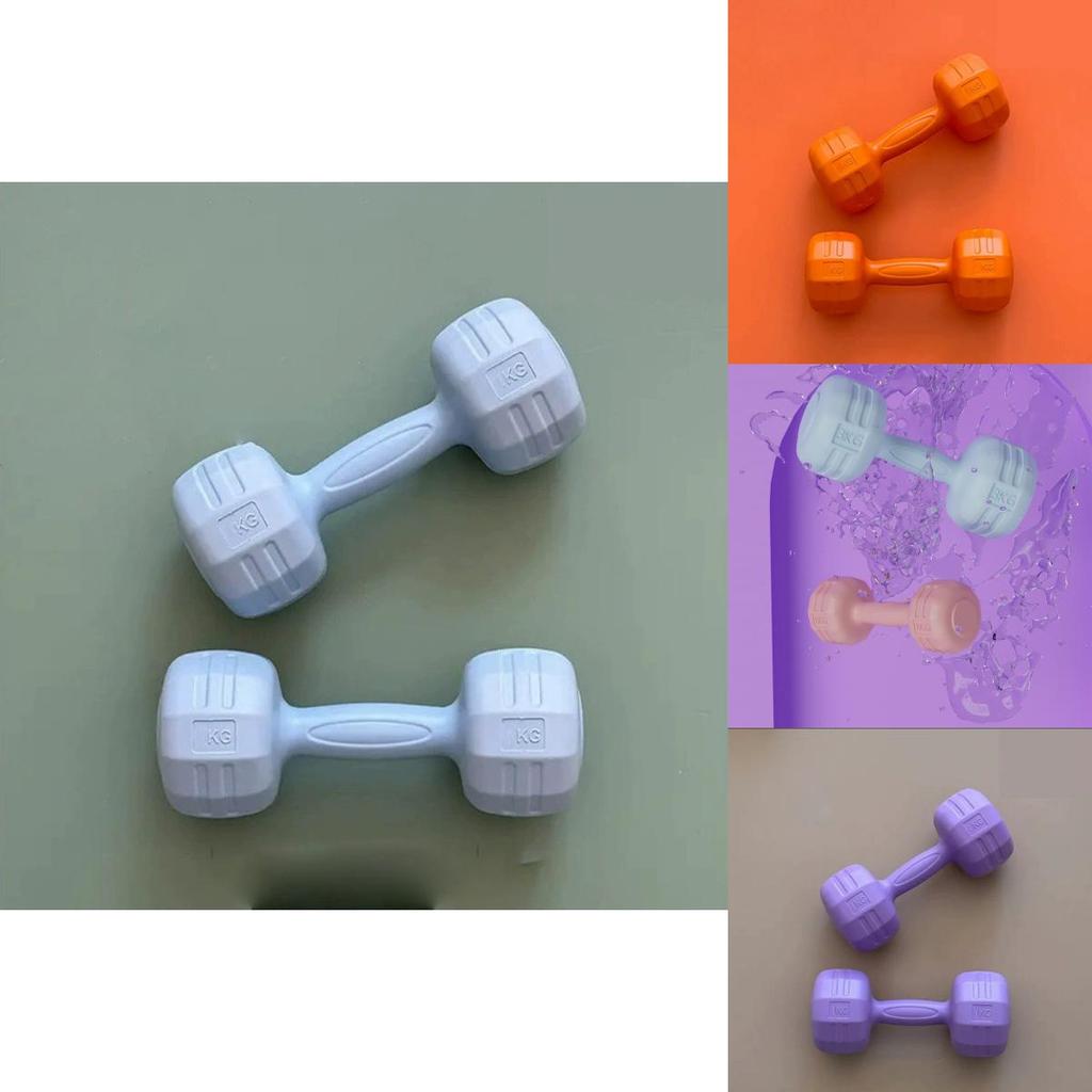 Stylish Pink And Green Dumbbells Set For Women Ideal For Home Fitness And Yoga